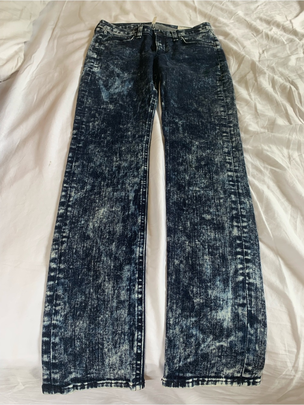 Rag & Bone Premium Acid Wash Skinny Jeans - Excellent Condition